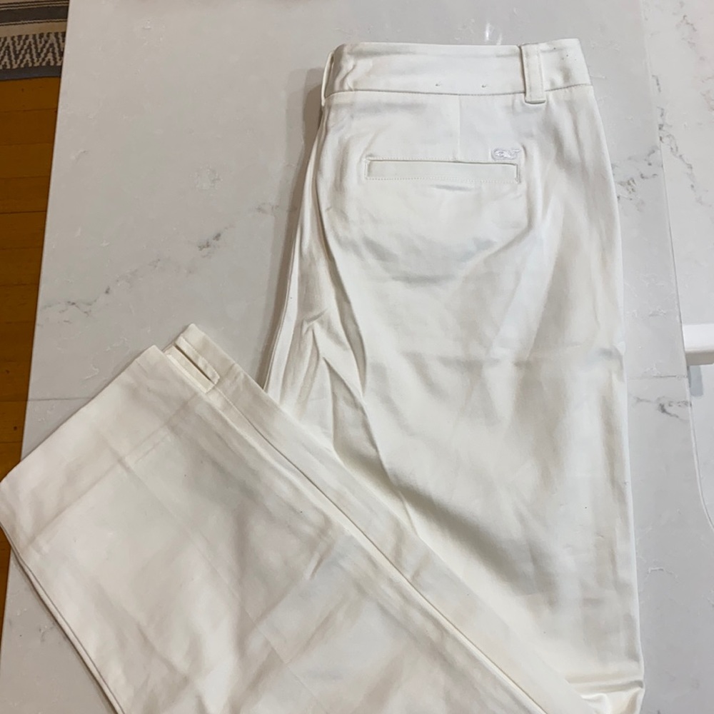 White crop Vineyard vines dress pants